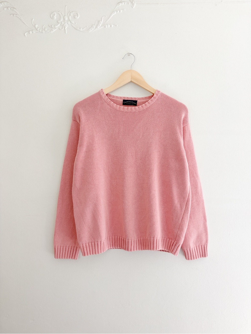Charter Club Pink Cotton Sweater